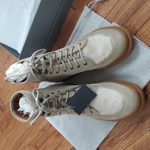 Aquatalia Tristian Suede Shearling Boots - Picture 2 of 8